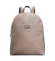 Calvin Klein Runder Rucksack mit beigem Logo