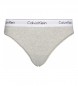 Calvin Klein String Modern Cotton Plus gris