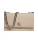 Calvin Klein Jeans Borsa Flap21 beige