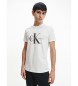 Calvin Klein Jeans Schmales Monogramm-T-Shirt weiß
