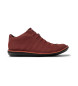 Camper Beetle burgundy leather trainers