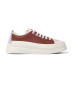 Camper G3D Runner Up sapatos de couro vermelho, laranja