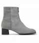 Camper Grey Katie leather ankle boots -Heel height 5,1cm
