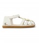 Camper Sandales en cuir Miko blanc