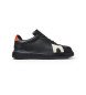 Camper Runner K21 sapatos de couro preto