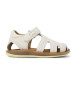 Camper Sandalias de piel cangrejeras blanco