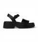 Camper Tasha Leather Sandals black
