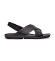 Camper Leather Sandals Right Isla black
