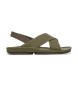 Camper Leather Sandals Right Isla green