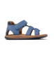 Camper Sandales en cuir bleu Bicho