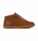 Camper Peu brown leather trainers