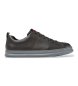 Camper Donkergrijze leren Runner-sneakers