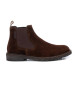 Carmela Botins em pele 161702 castanho