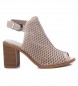 Carmela 160642 sandaler med ankelrem i islder -Hjd 10 cm klack
