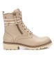 Carmela Botines de piel 161028 beige