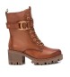 Carmela Bottines en cuir 161075 marron -hauteur du talon : 7cm-