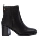 Carmela Leather ankle boots 161228 black -heel height: 7cm