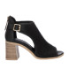 Carmela Sort læder ankelstøvle sandal 161598 -højde hæl: 8cm