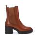 Carmela Leather Ankle Boots 161902 brown