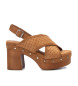 Carmela Sandales en cuir 160616 marron