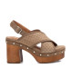 Carmela Leather sandals 160616 taupe