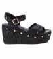 Carmela Usnjeni sandali 160750 black