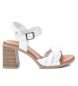 Carmela Læder sandaler 160791 hvid -Hælhøjde 8cm