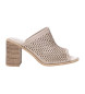 Carmela Läder sandaler 161347 brun -höjd klack: 8cm