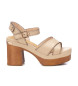 Carmela Leather Sandals 161380 beige -Heel height 10cm