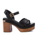 Carmela Leather Sandals 161380 black -Heel height 10cm