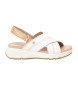 Carmela Off-white sandaler i läder 161481