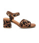 Carmela Brown leather sandals 162192