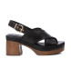 Carmela Sandales en cuir 162209 noir