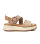 Carmela Sandaler i læder 162247 beige