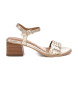 Carmela Leren sandalen 162380 goud