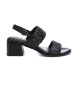 Carmela Leren sandalen 162381 zwart