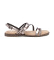 Carmela Sandalias de piel 162385 plateado