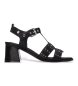Carmela Sandálias de couro 163251 preto