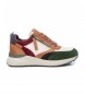 Carmela Leren Sneakers 160001 bruin, multicolour