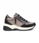 Carmela Leren sportschoenen 160195 grijs, zwart