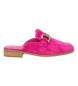 Carmela Zapatos estilo zueco de ante 161505 morado rosáceo