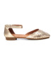 Carmela Leren ballerina pumps 161580 goud