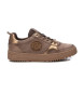 Carmela Leren sportschoenen 161808 taupe