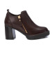 Carmela Bottines en cuir 161861 marron