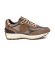 Carmela Leren sportschoenen 161997 taupe