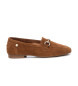 Carmela Leren mocassins 162175 bruin