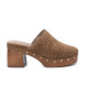 Carmela Lederclogs 162220 taupe