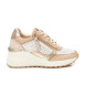 Carmela Leren sportschoenen 162266 beige