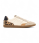 Carmela Leren sneakers 162640 beige