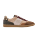 Carmela Leren sneakers 162640 beige